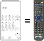 Replacement remote control FB 732