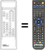Replacement remote control FT 1040 A / TEXT