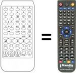 Replacement remote control TLV 6510