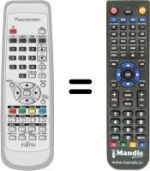 Replacement remote control Fujitsu P42 HTA51 ES