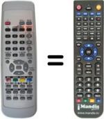 Replacement remote control Fujitsu P42 HTS40 GS