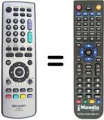 Replacement remote control Sharp LC 42 WD1S
