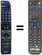 Replacement remote control Sharp GB 013 WJSA