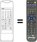 Replacement remote control Supertech CTV 8821 TXT