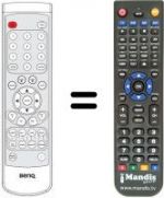 Replacement remote control Benq Q 150