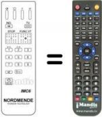 Replacement remote control NordMende GALAXY 36 XP