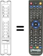 Replacement remote control IMC 60