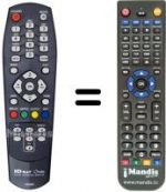 Replacement remote control ID Digital TR 6500 PVR