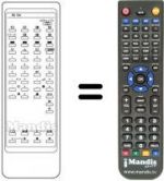 Replacement remote control JXHD