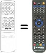 Replacement remote control 4AA4U1T0064