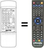 Replacement remote control 1AV0U10B03100