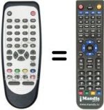 Replacement remote control BUTTERFLY L5MTK6
