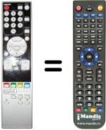 Replacement remote control Funai LCD-C2726