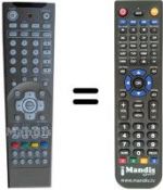 Replacement remote control NordMende LCD 3205 SE