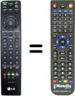 Replacement remote control Goldstar 42 LH 7000