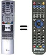 Replacement remote control LG RZ-42PX6SX