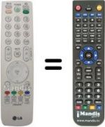 Replacement remote control LG 19 LU 5000