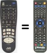 Replacement remote control JVC HR-J713