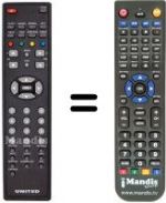 Replacement remote control United LTW 26X96