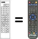 Replacement remote control FB 70