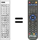 Replacement remote control FB 72