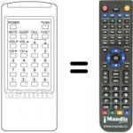 Replacement remote control TC 1410