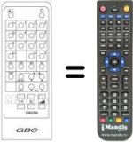 Replacement remote control MG 2572