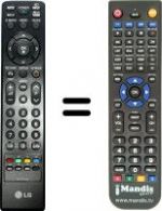 Replacement remote control LG 42 PG 2000