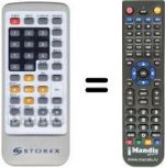 Replacement remote control STOREX MPIX 351