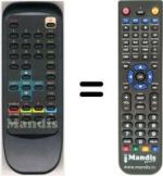 Replacement remote control RM 07901
