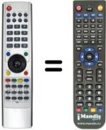 Replacement remote control NordMende N 4202 PB
