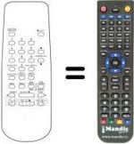 Replacement remote control RM 2000 VCR 402