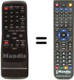 Replacement remote control Funai 21A-600 A
