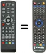 Replacement remote control MPMAN DVB-T 3500