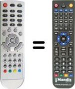 Replacement remote control NordMende N 2003 LBD