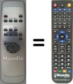Replacement remote control Fujitsu P50 XHA10