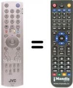 Replacement remote control JVC PD-42B50BU