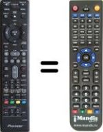 Replacement remote control Pioneer XV-BD 918 FSW