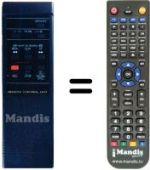 Replacement remote control JVC HR-D210