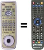 Replacement remote control CU-DV 025