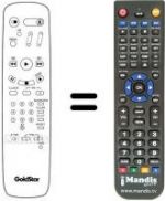 Replacement remote control LG QUISY 30