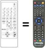 Replacement remote control Daewoo DMQ 1417