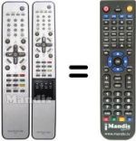 Replacement remote control Daewoo DT 42A1