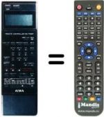 Replacement remote control RC-TF80P