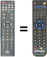 Replacement remote control EASY LIVING EL 2709 HDMI