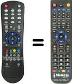 Replacement remote control Autovox AX 42TFT 17HDN