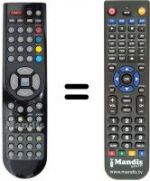Replacement remote control RC 1166