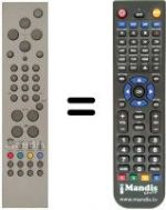Replacement remote control Vestel 17MB01 TFT