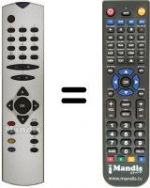 Replacement remote control Goodmans TVG 209 T