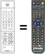 Replacement remote control DUAL-TEC DTV 6332 M